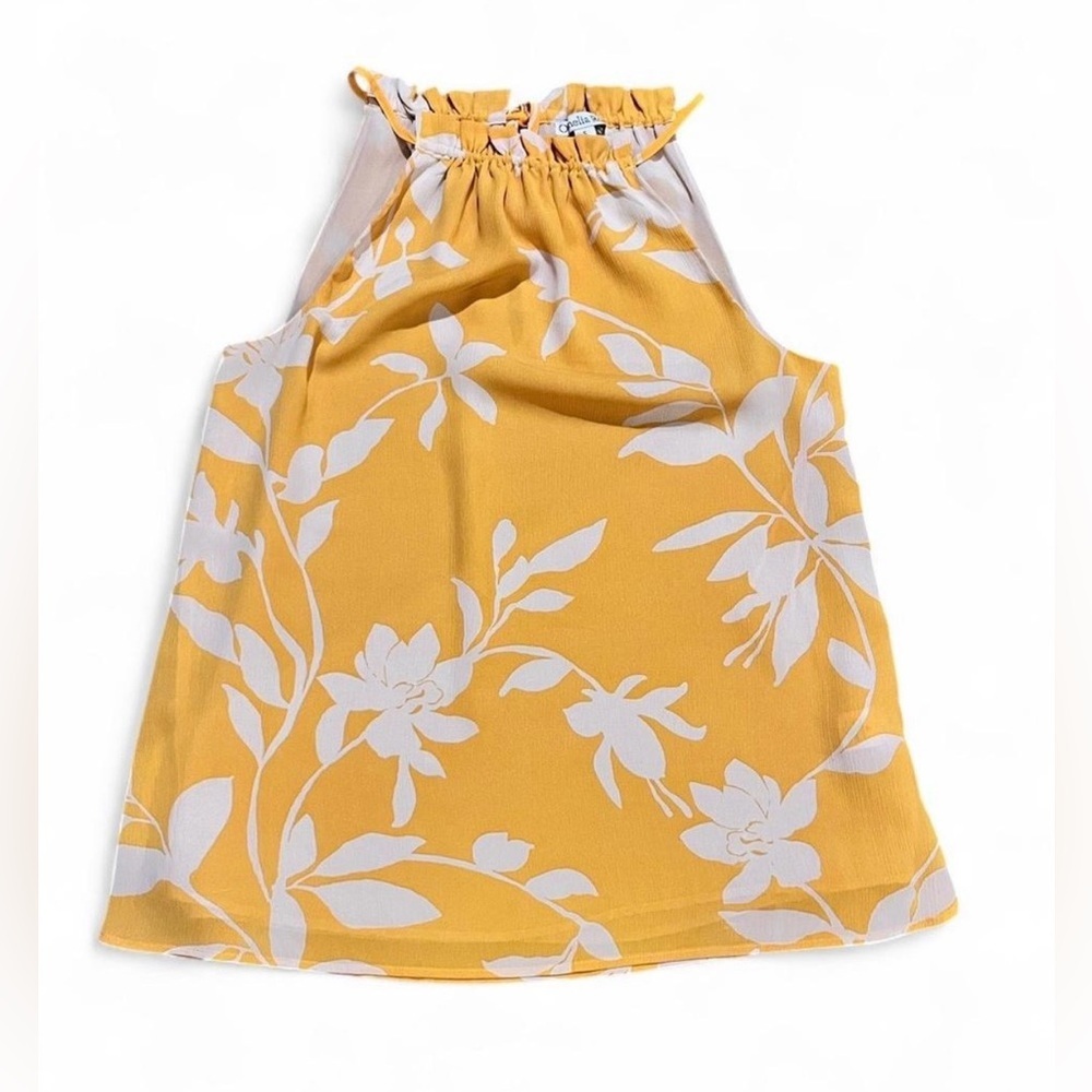 Ophelia Roe Women’s S Sunny Floral Sleeveless Top Spring Flowy
